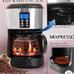 5-Cup Drip Coffee Maker, Automatic Brew Coffee Pot Machine with Built-In Burr Co
