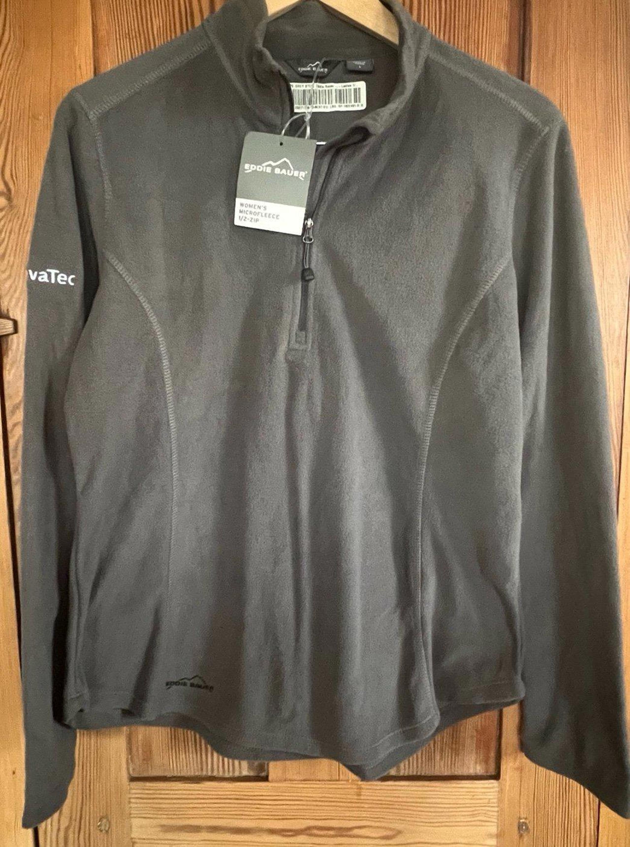 Eddie Bauer Microfleece 1/2 Zip NWT Jacket Womens Large coat
