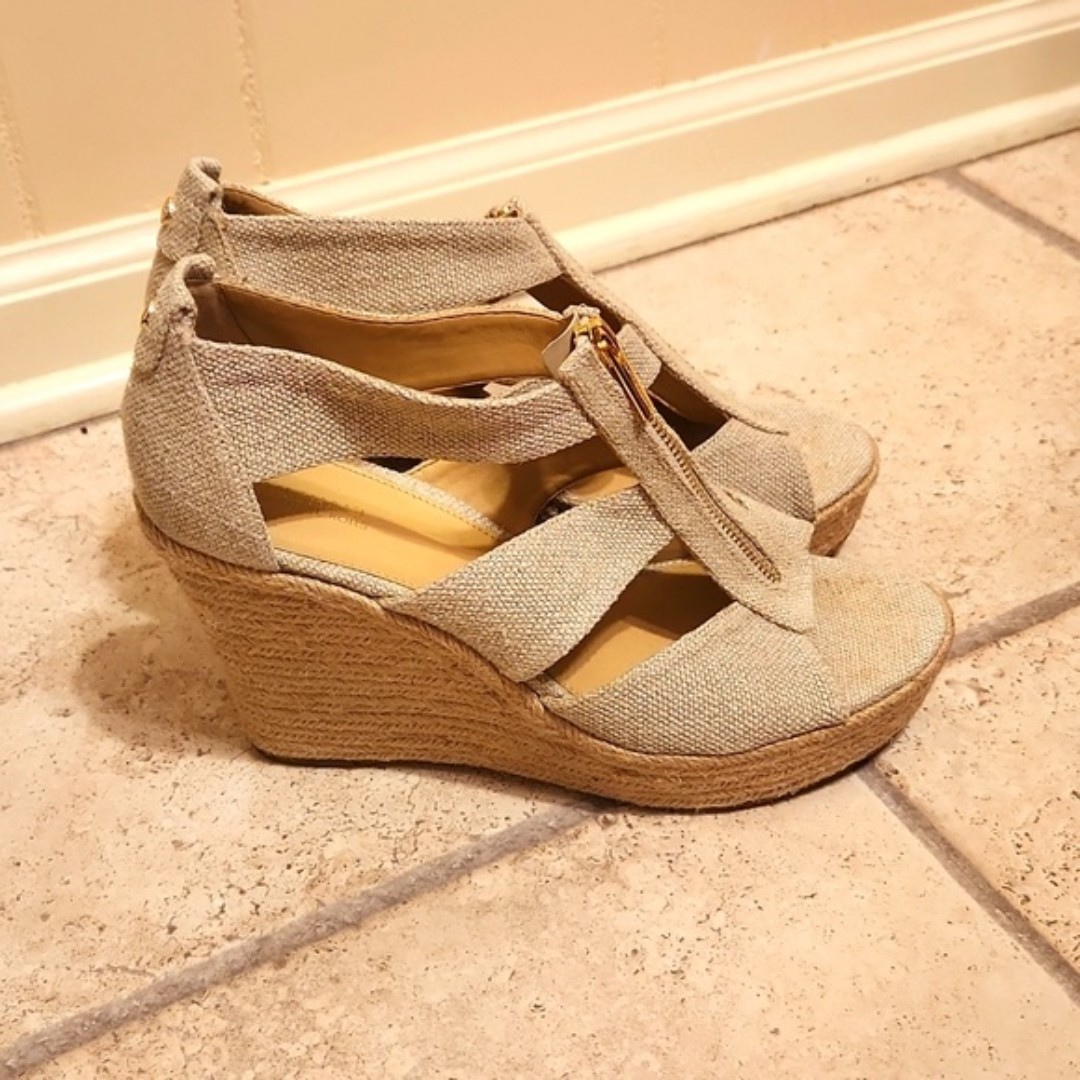 michael kors yellow espadrilles