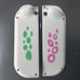Splatoon 3 Themed White, Blue and Green Nintendo Switch Joycons