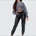 Andrew Marc New York Faux Leather Jogger