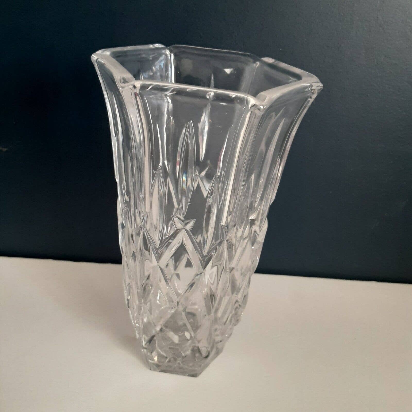 Gorman Lady Anne Crystal Vase 6.5 Small Full Lead Timeless New