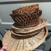 Wicker wall baskets