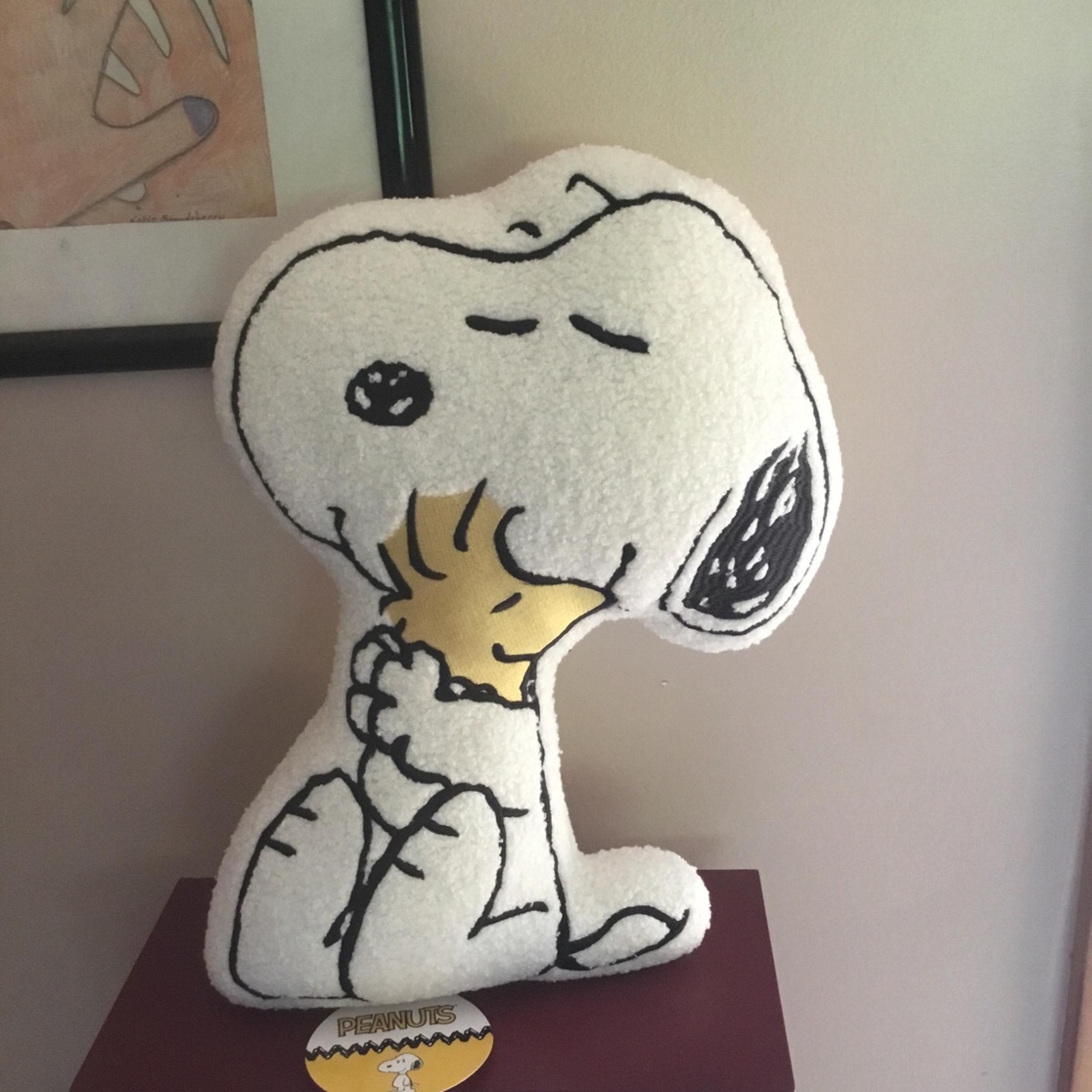 Snoopy & Woodstock Sherpa Decorative Throw pillow
