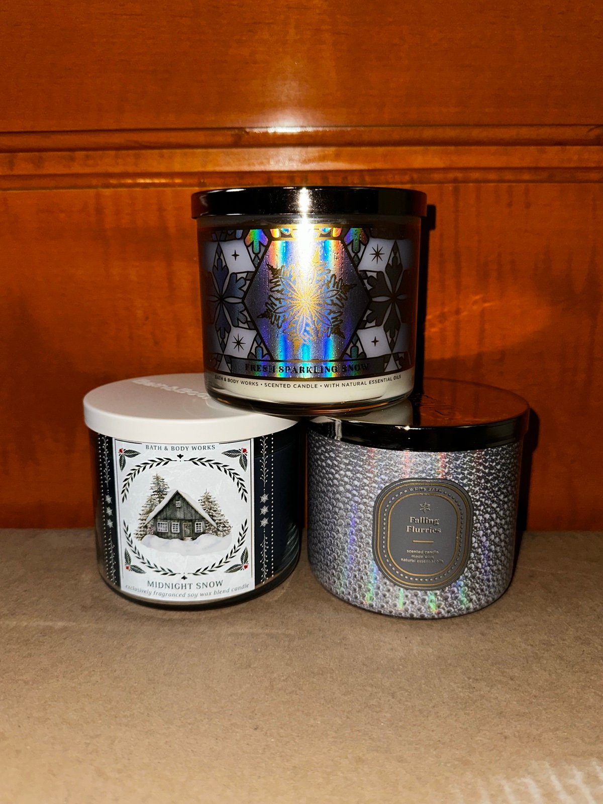 NEW Bath & Body Works 3 Wick Candles Bundle