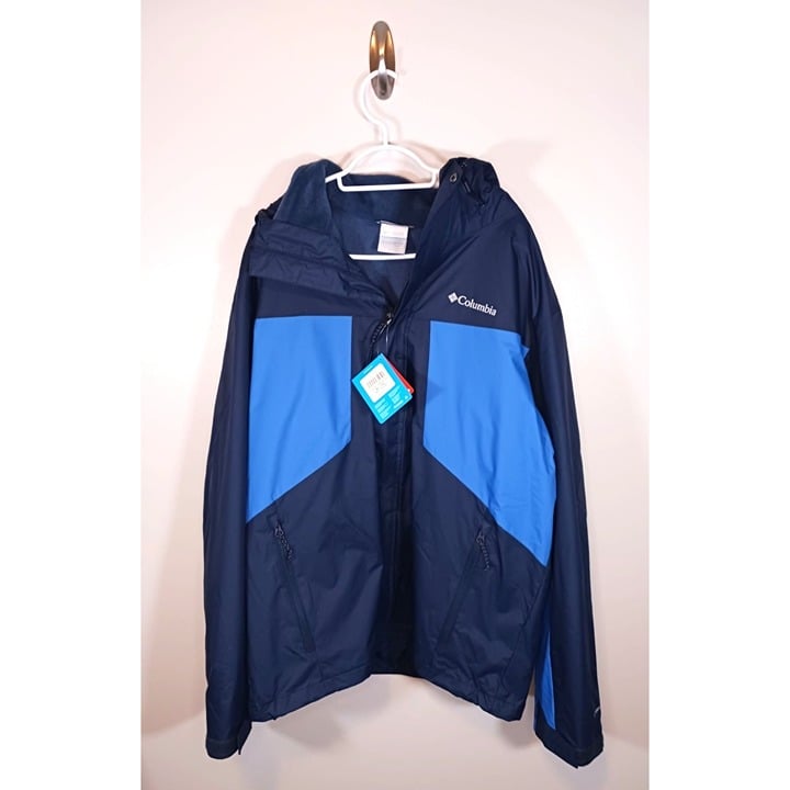 Columbia Men's Tunnel Falls Interchange Blue Winter Jacket Size XL NWT