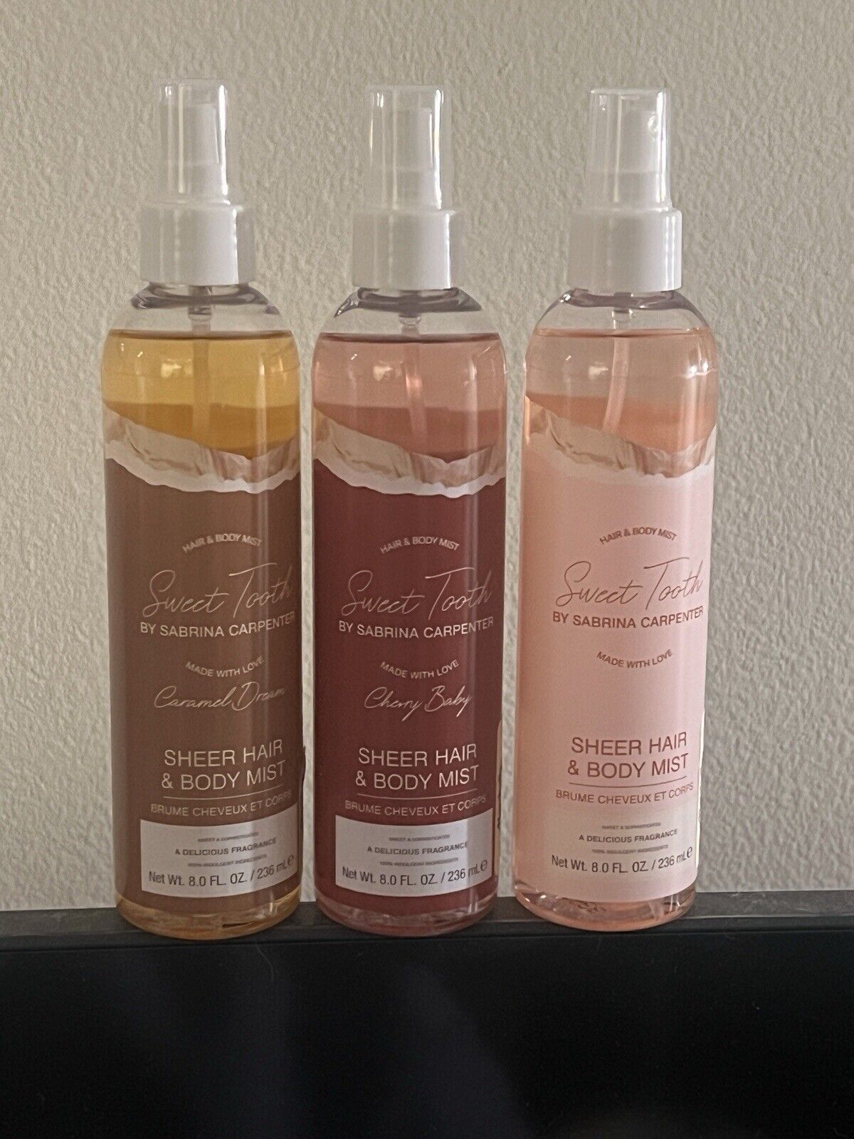 Sabrina Carpenter Sweet Tooth, Caramel Dream & Cherry Baby Body Mists Set