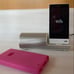 SONY Walkman NW-F805 White with speaker, charger, and cover included.