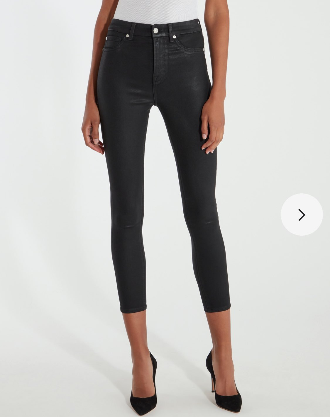 7 for all mankind faux leather ankle Ski