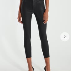 7 for all mankind faux leather ankle Ski
