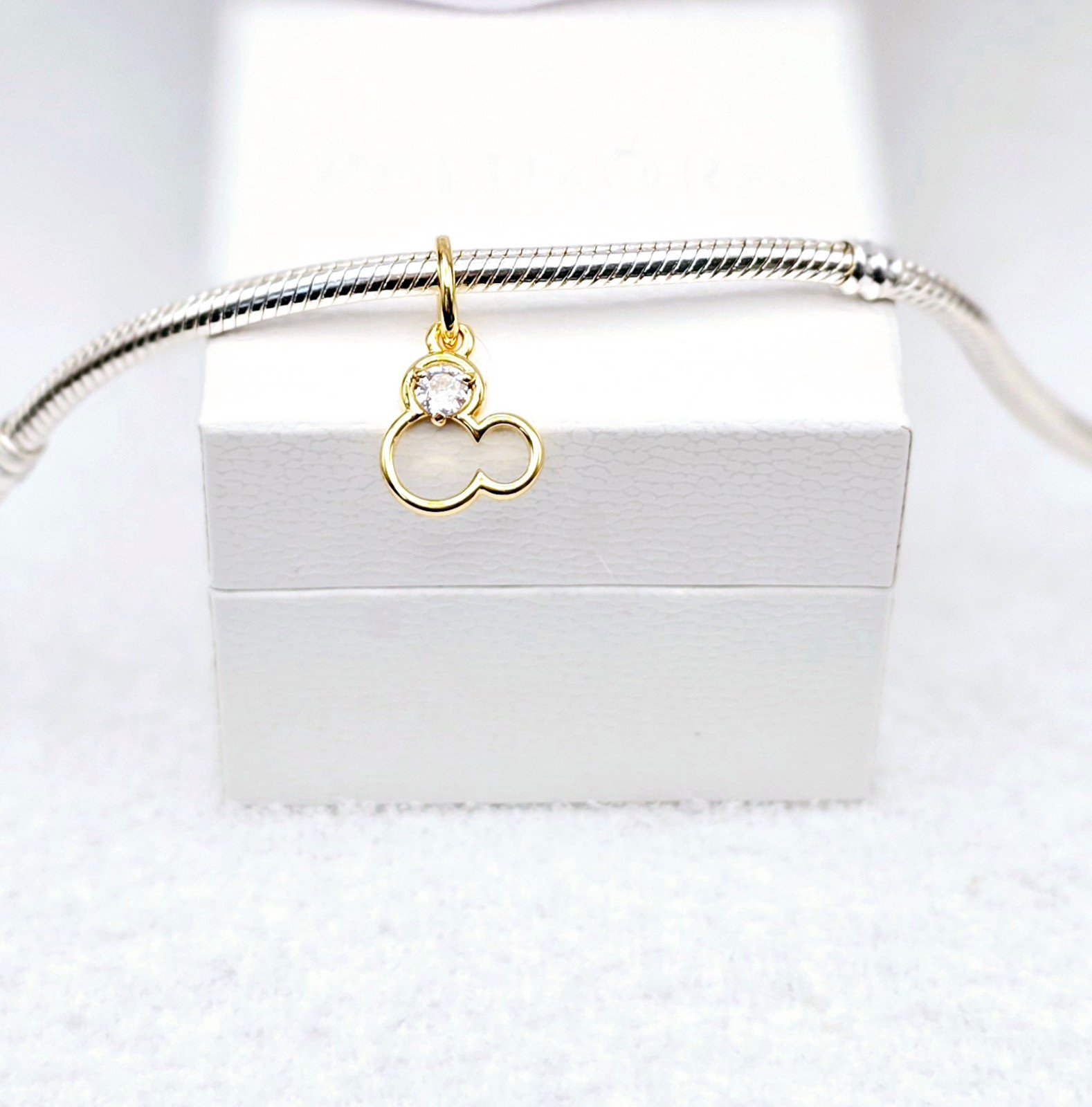 Sterling Silver // 14K Gold // Mickey Mouse ((INSPIRED)) Silhouette // Pendant