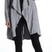 115 Max Jeans Vetiver Gray Grey Tencel Drape Long Length Jacket Sm New Cardigan