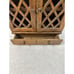 Vtg Miniature Curio Table-Top or Wall Hanging Display Cabinet Wood Farmhouse