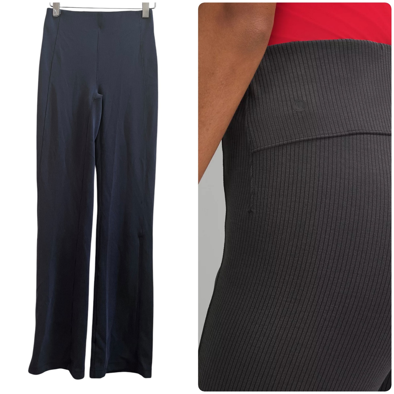 Lululemon Brushed Softstreme Rib Zip Flare Pant 33 Inch Inseam Size 4 W5EUBS
