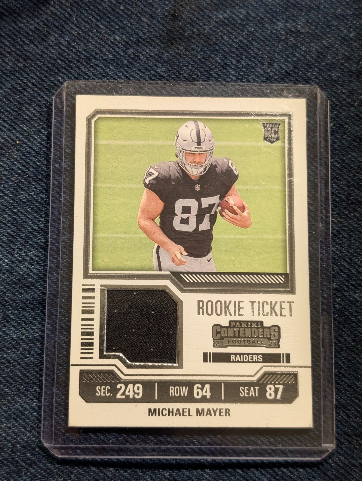K295,320 - 2023 Panini Contenders Rookie Ticket Swatches #25 Michael Mayer