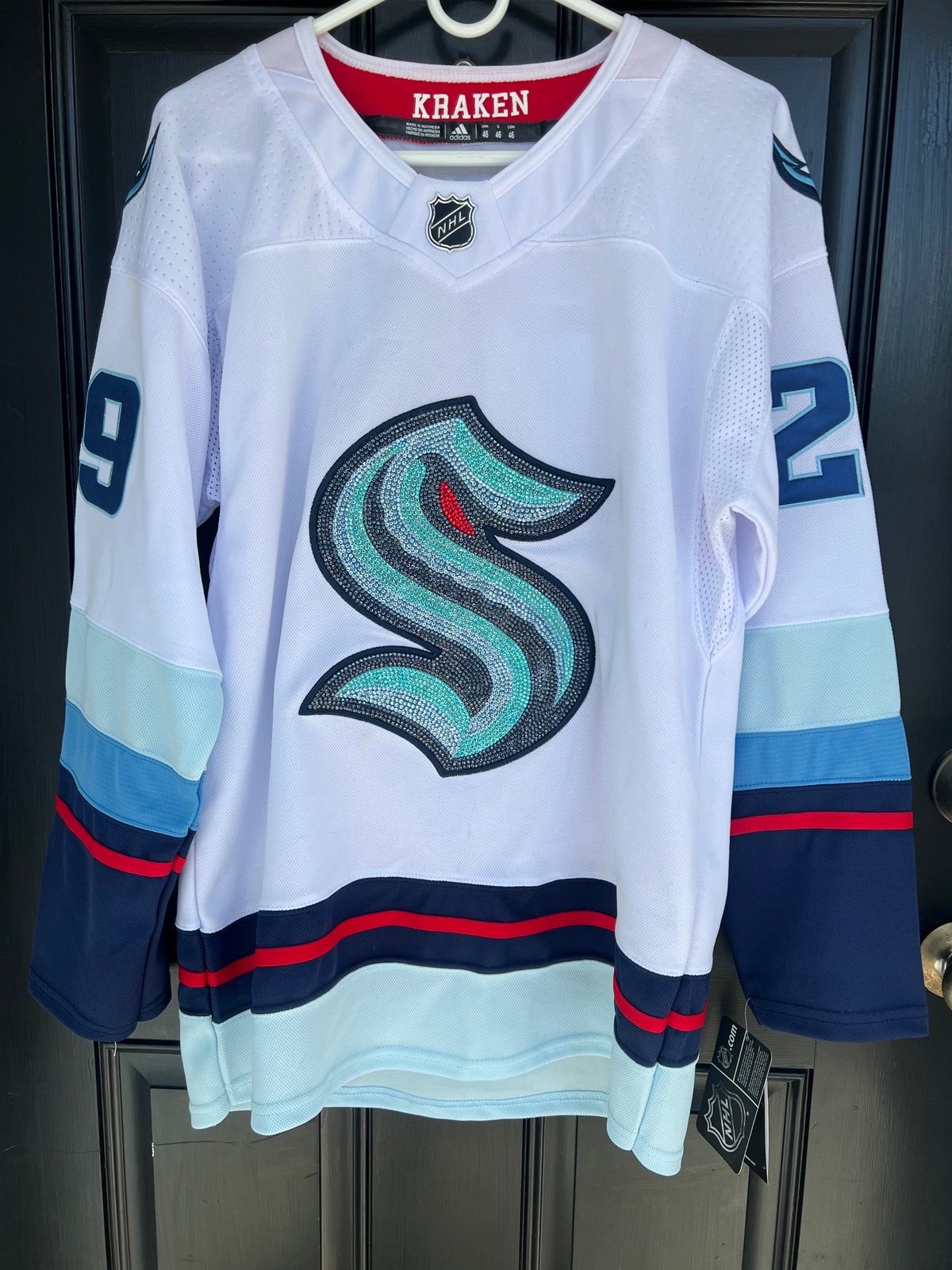 Vince Dunn Seattle Kraken Rhinestone Hockey Jersey