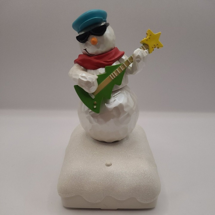 Hallmark Wireless Snowman Band Guitar Freddy Freddie Tony 2010 *TESTED WORKING