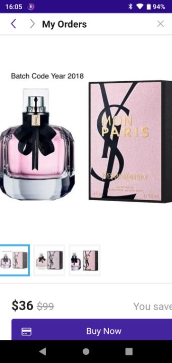 Yves women perfume