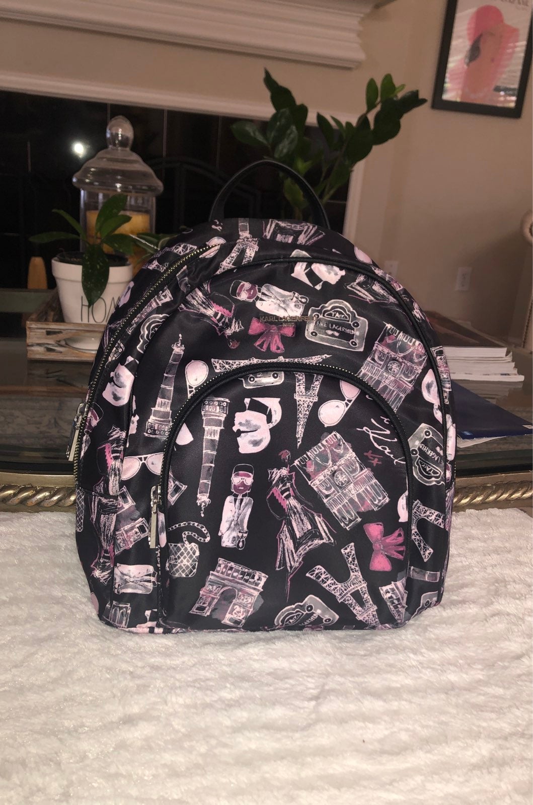 Karl Lagerfeld Paris Amour Nylon Backpac