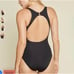 Andie Swimwear The Catalina One- Piece Swimsuit Sz XS Black Open Clasp Back NWT