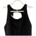 Andie Swimwear The Catalina One- Piece Swimsuit Sz XS Black Open Clasp Back NWT