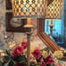 French Candlestick Buffet Table Lamp; Taupe W/Drum Shade/Carved Footed Base; New