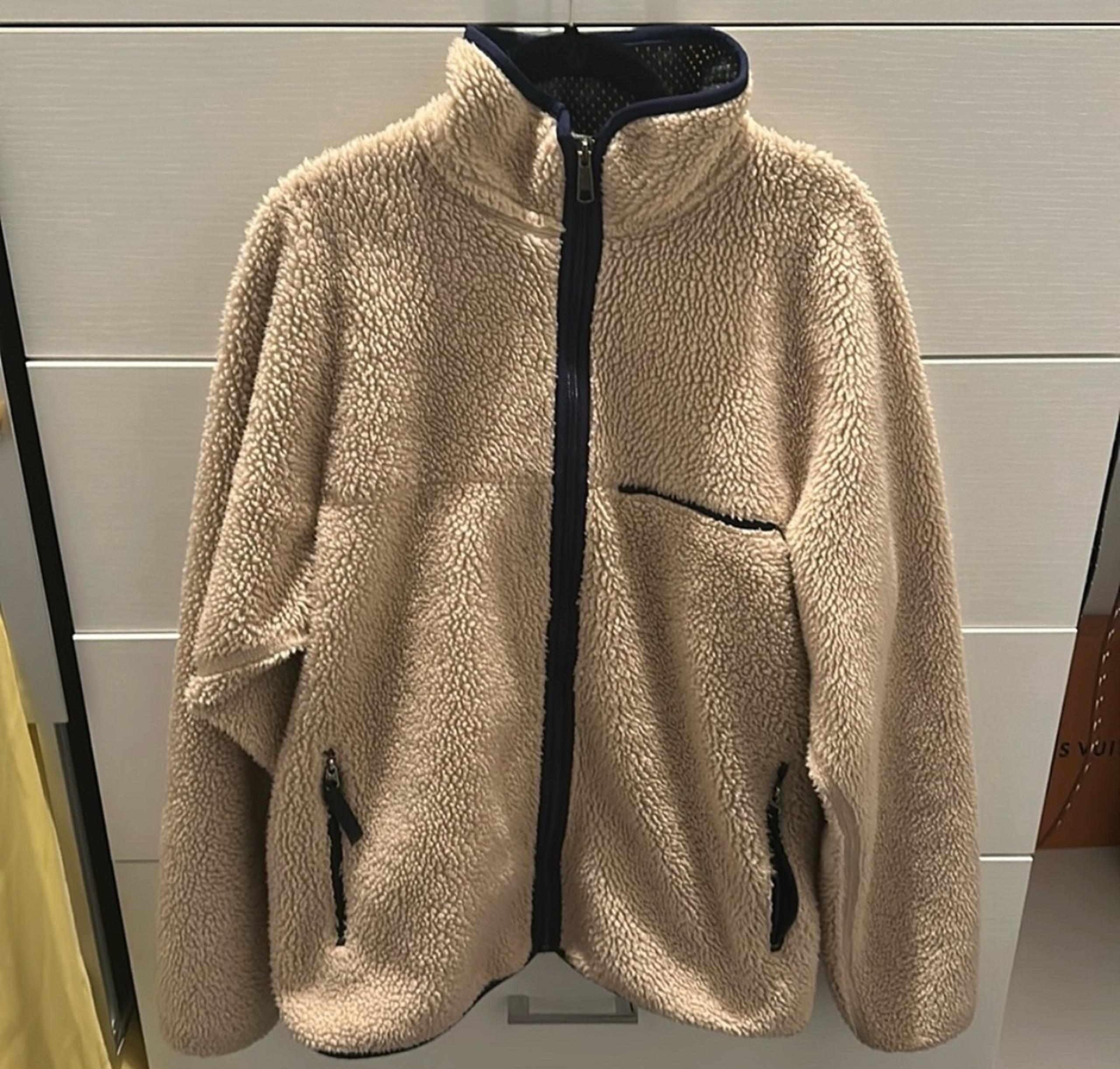 Vintage Men’s Full Zip Patagonia deep pile retro oversized fleece