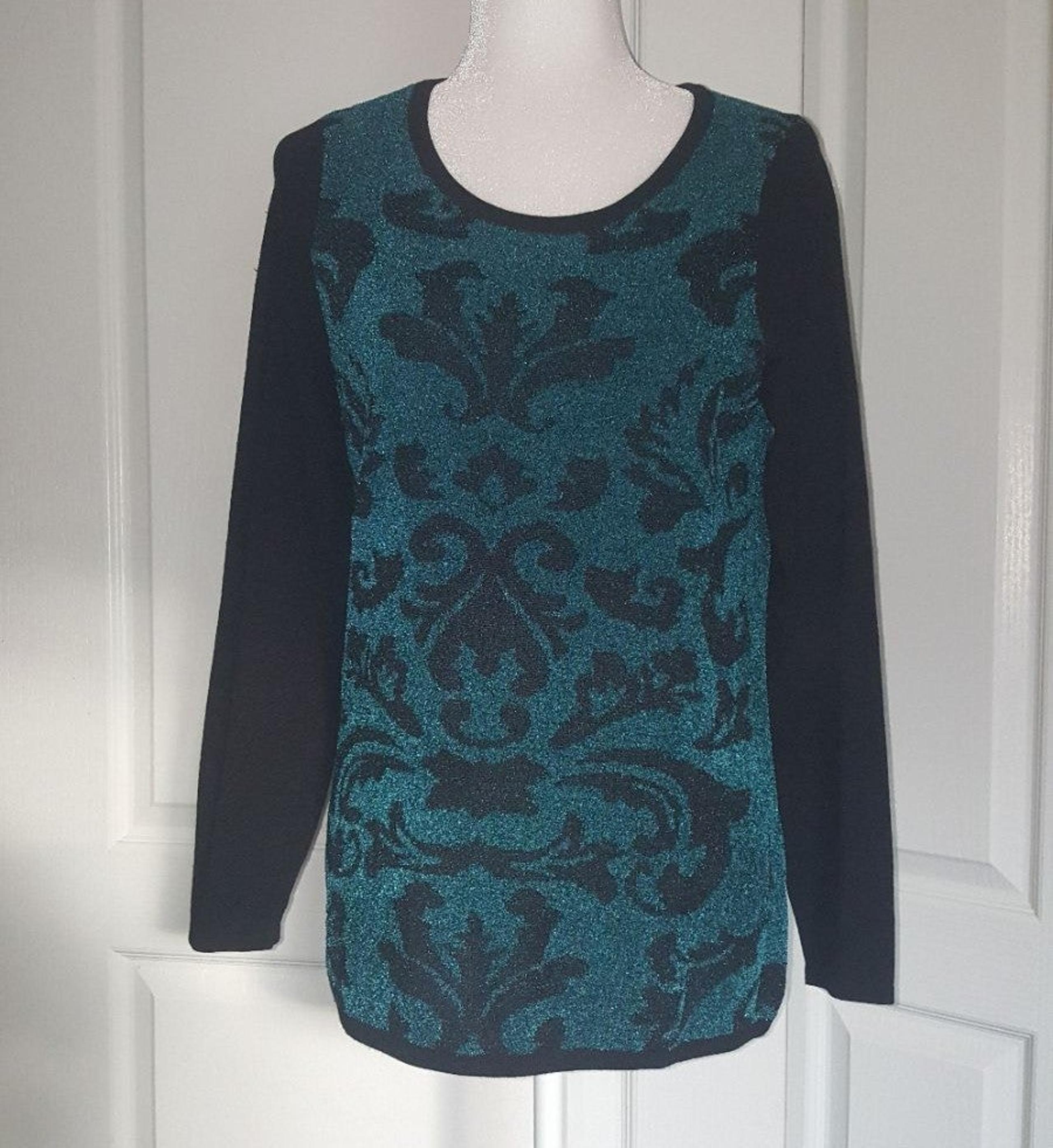 2/$12 Dana Buchman teal sweater