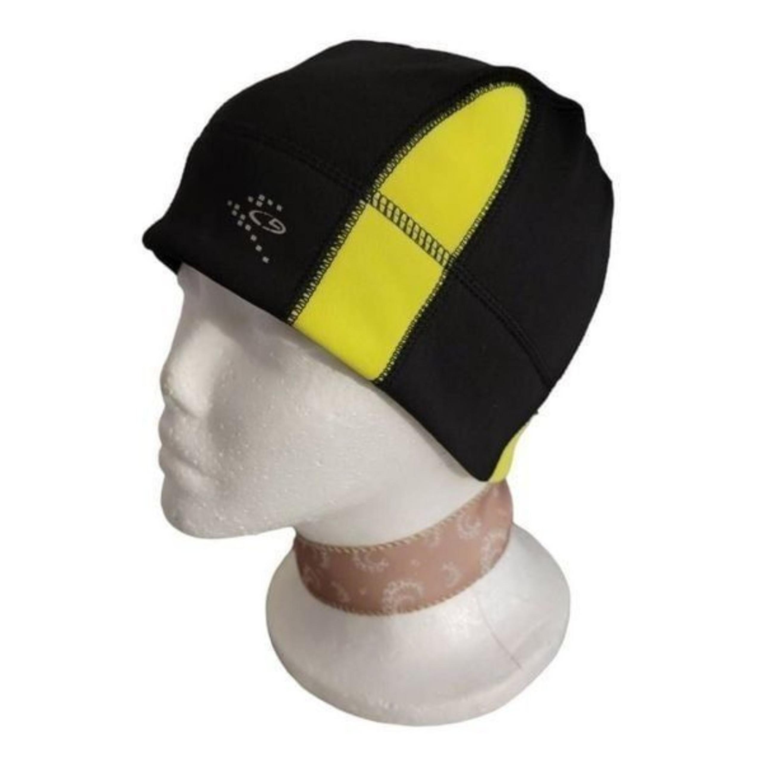 Champion Youth Black & Yellow Colorblock Beanie Hat Unisex Boys Girls