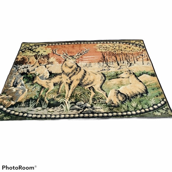 Large Deer Wall Hanging/Tapestry Cabin Decor