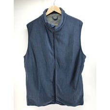 Mack Weldon Blue Fleece Sweater Vest Mens Size L Zip Coat Jacket Winter Cozy