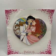 PinsbyWafa Ariel and Eric Heart pin LE85 with original backing