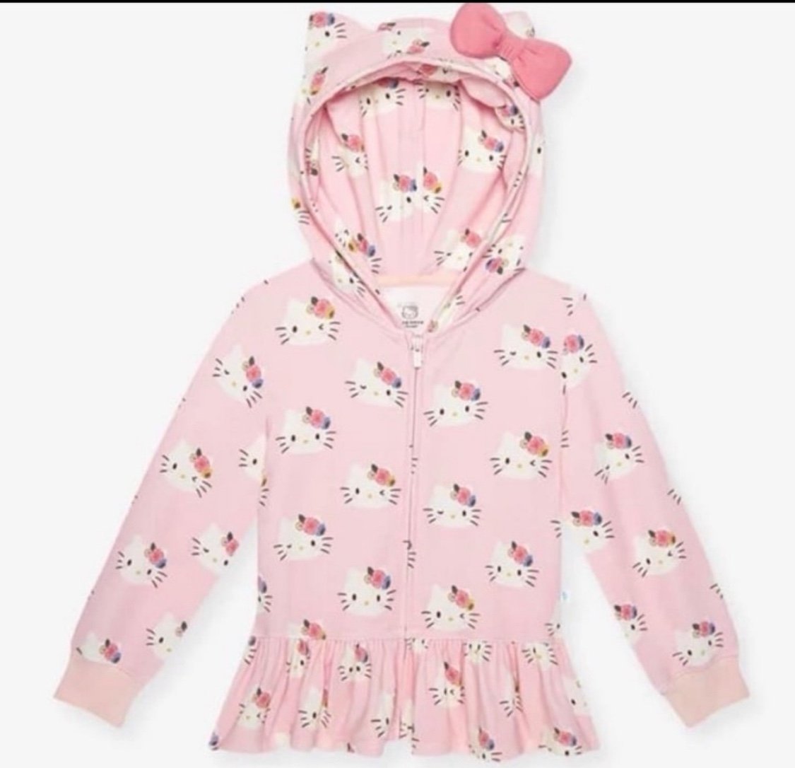 posh peanut hello kitty jacket ruffled hoodie bow