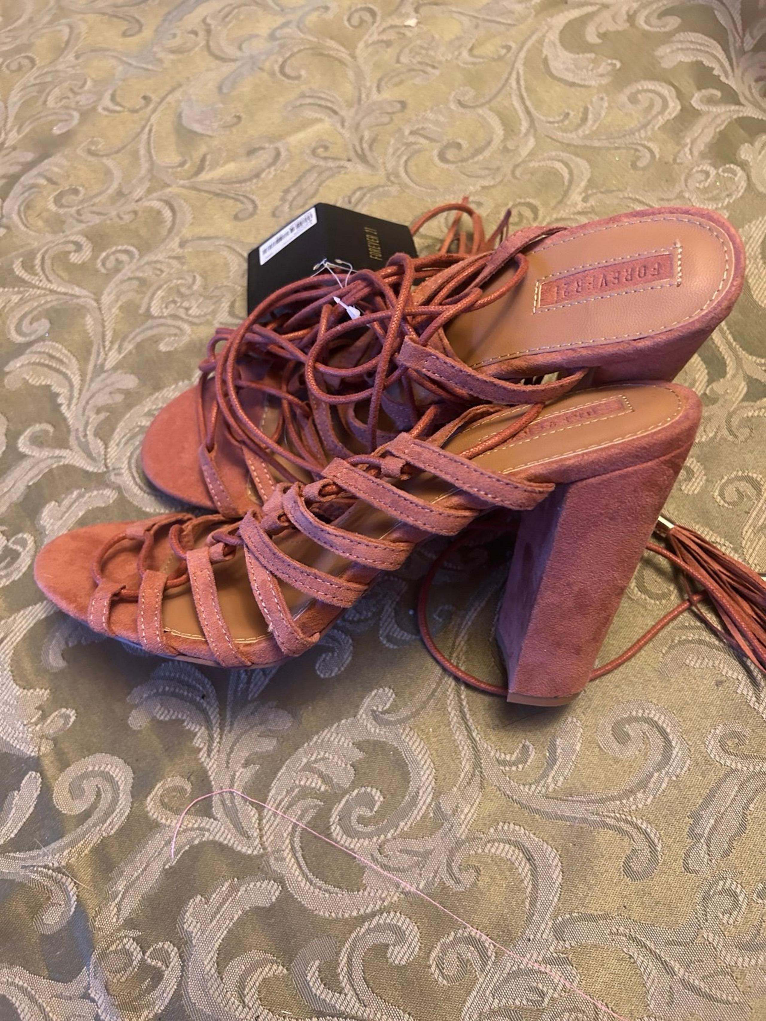 New forever 21 strappy heels 8.5