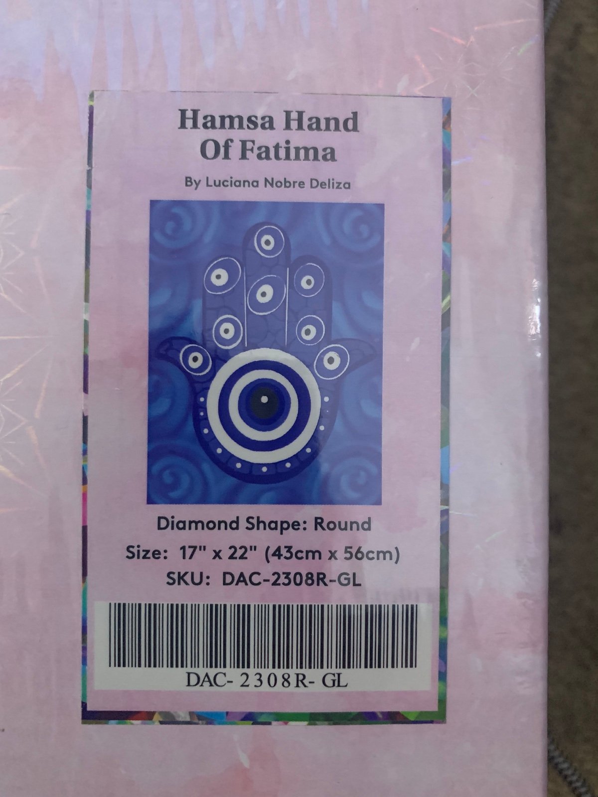 Diamond art club/Hamsa Hand of Fatima by Luciana Nobre Deliza/Still Sealed