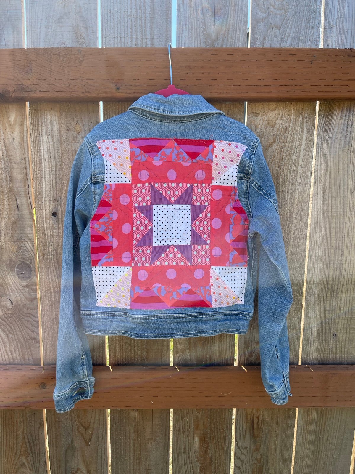 Custom Upcycled denim jacket