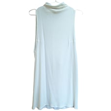 Reformation Rib Knit Mini Dress White Medium