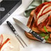 Pampered Chef ~ #100476 CARVING SET ~ Forged German Steel ~ New in Box