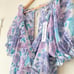 NWT For Love & Lemons Shelly Floral Lilac Ruffle Mini Dress Size Large