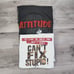 Lot of 2 Vintage 2004 Big Dogs Attitude T Shirt Men's 5XL White/Gray READ