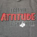Lot of 2 Vintage 2004 Big Dogs Attitude T Shirt Men's 5XL White/Gray READ