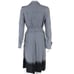 Piazza Sempione Gray Black White Checkered Button-Down Dress with Belt Size 6