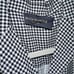Piazza Sempione Gray Black White Checkered Button-Down Dress with Belt Size 6