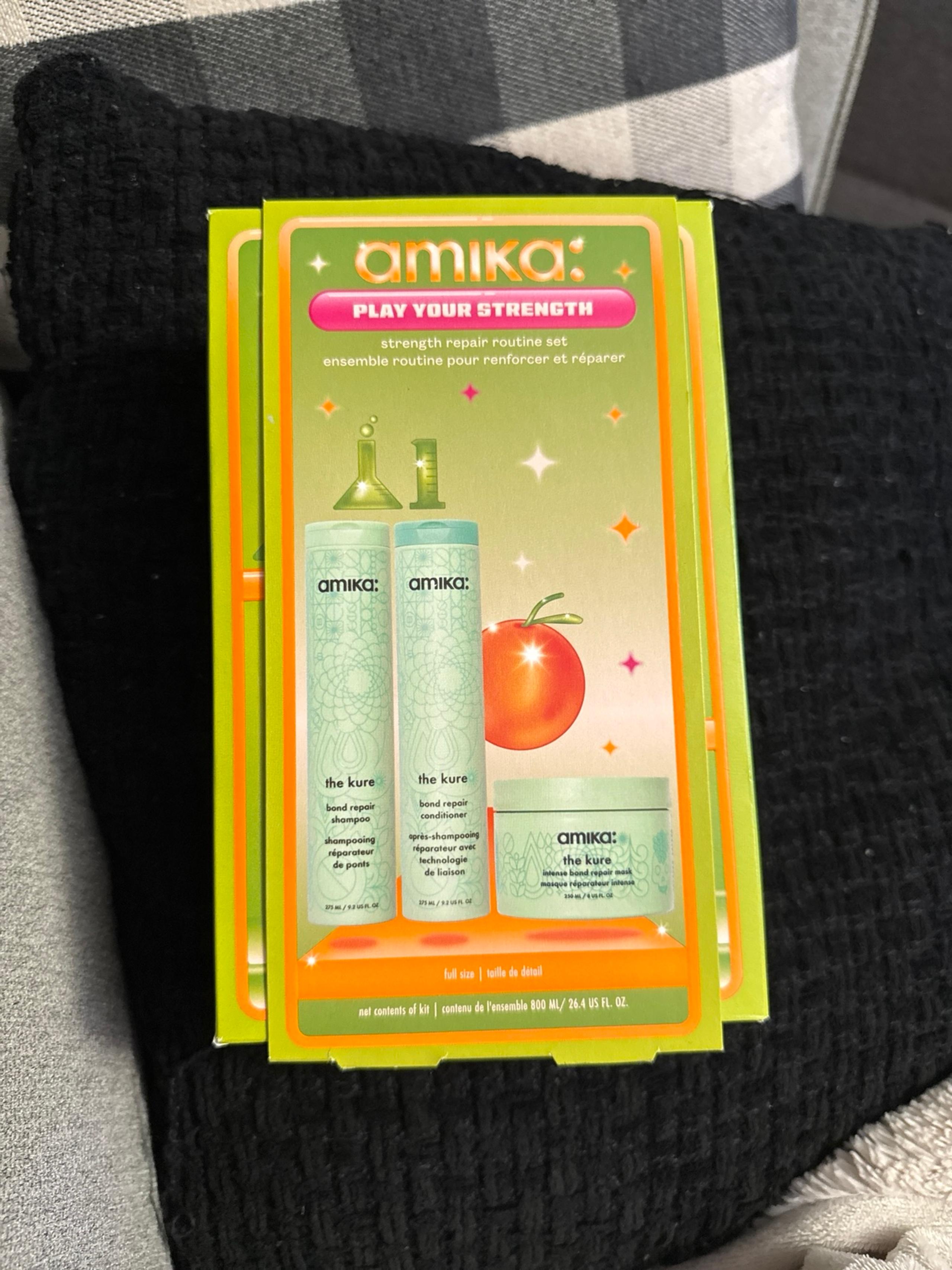 Amika The Kure Set - Shampoo, conditioner & mask