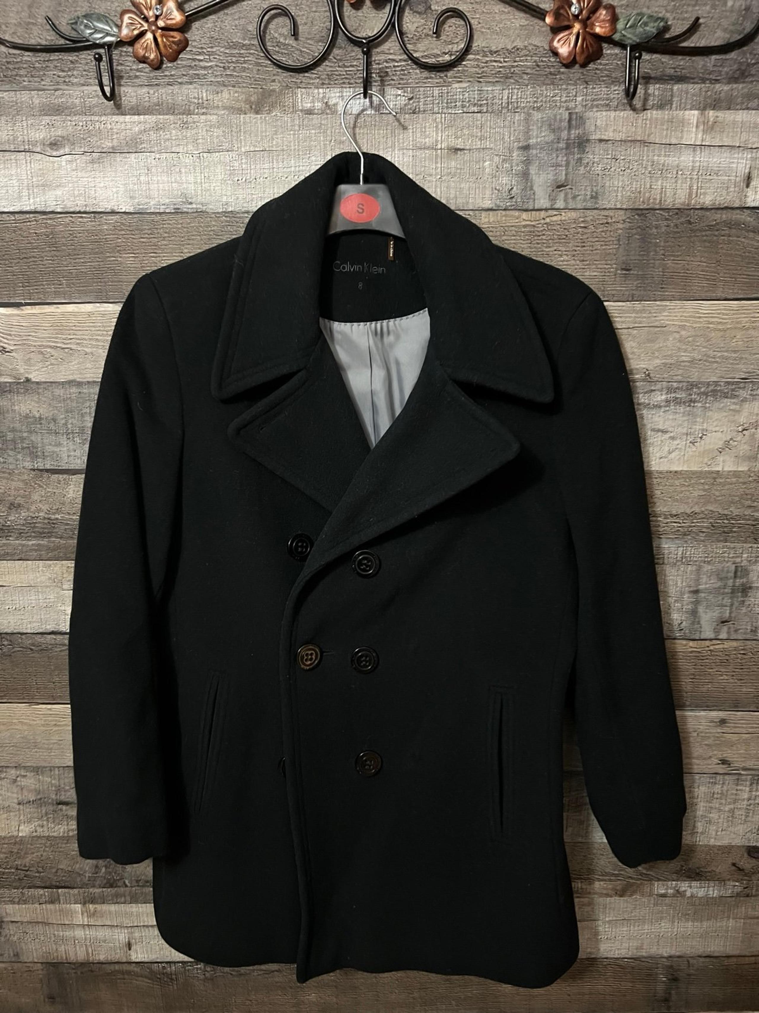 Women’s Calvin Klein Black Peacoat - Size 8