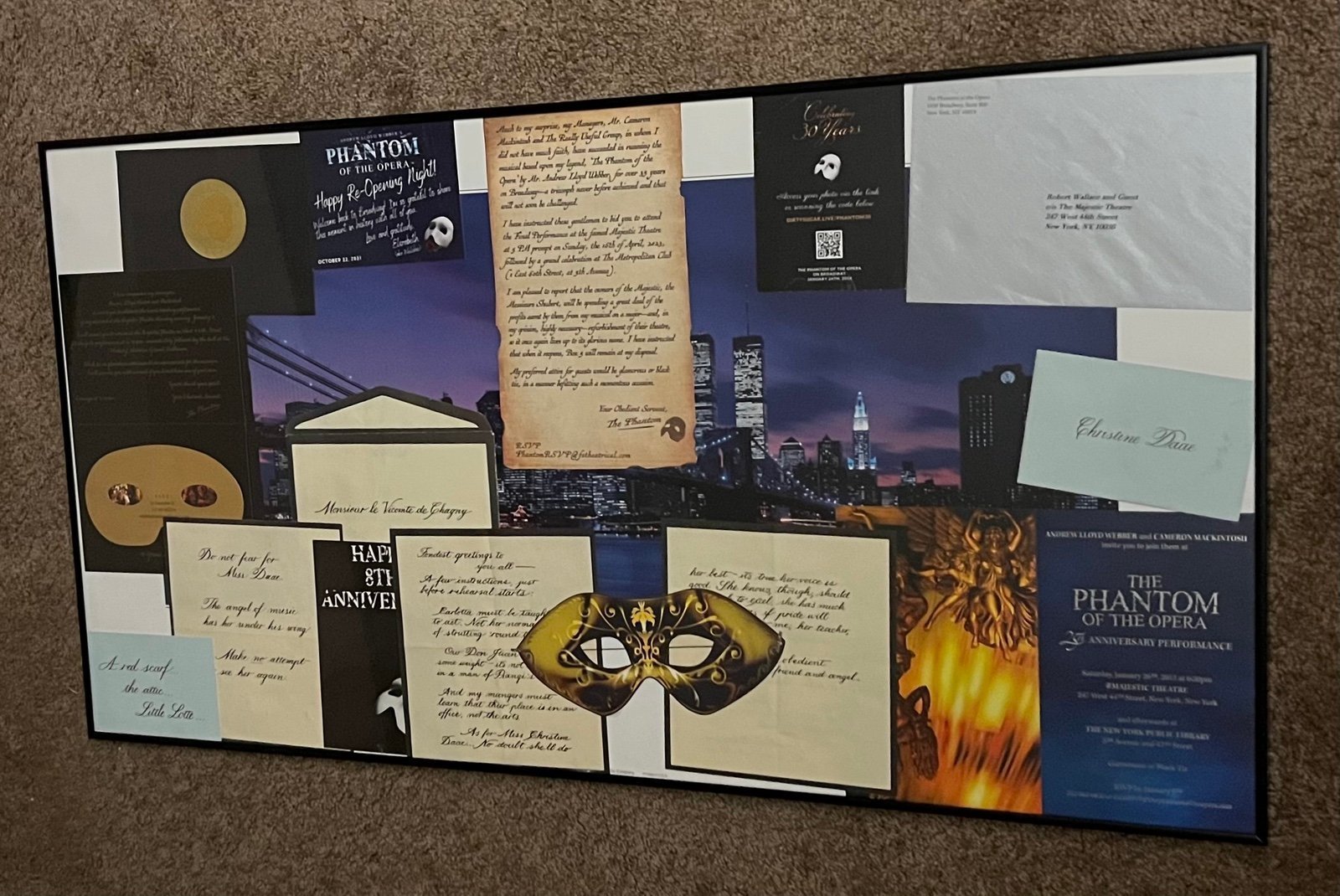 Phantom of the opera, one of a kind collection