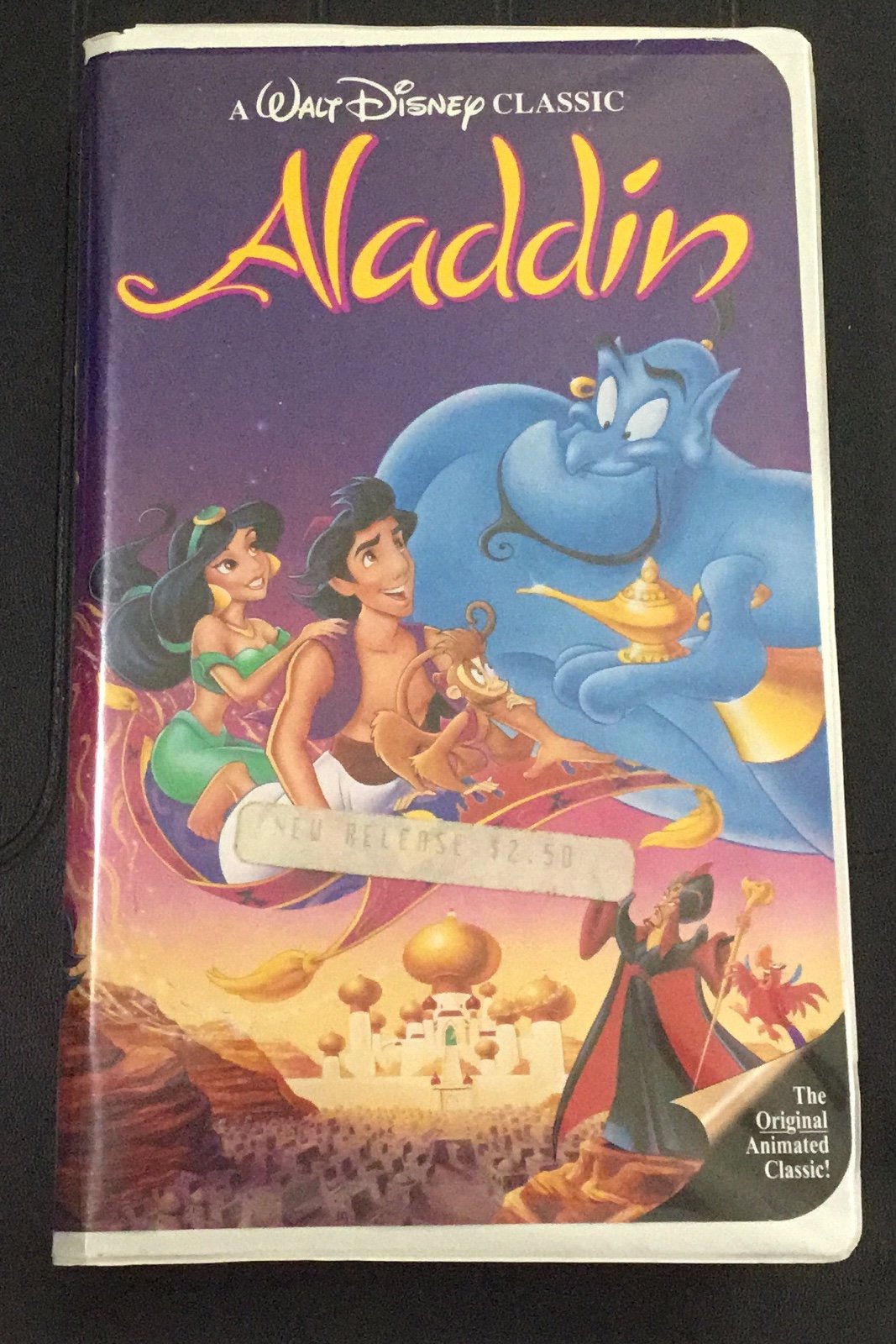 Walt Disney’s Aladdin VHS Black Diamond Rare