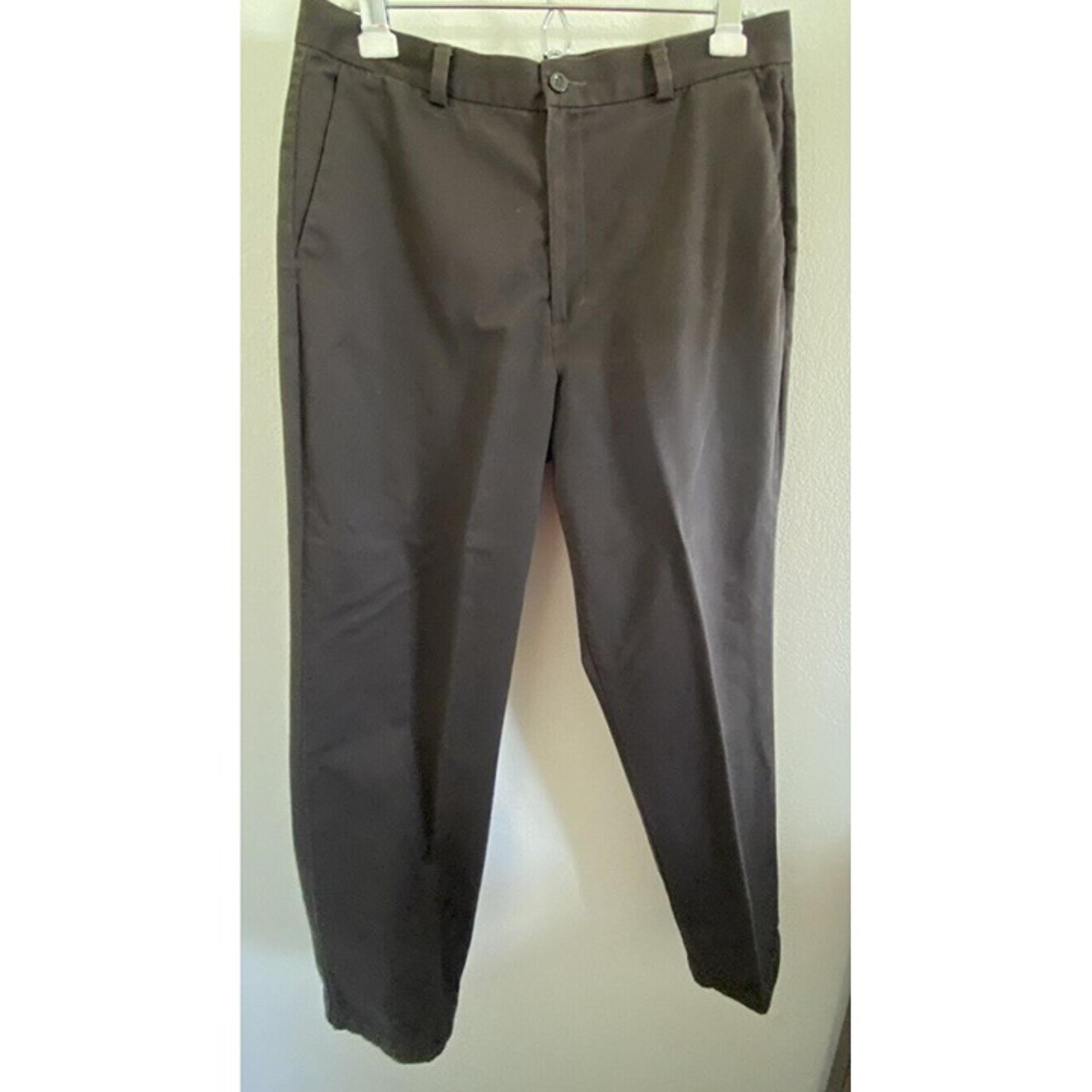 Dockers Women Stain Defender Pants Size 14 Medium 32X29 Brown Flat Front