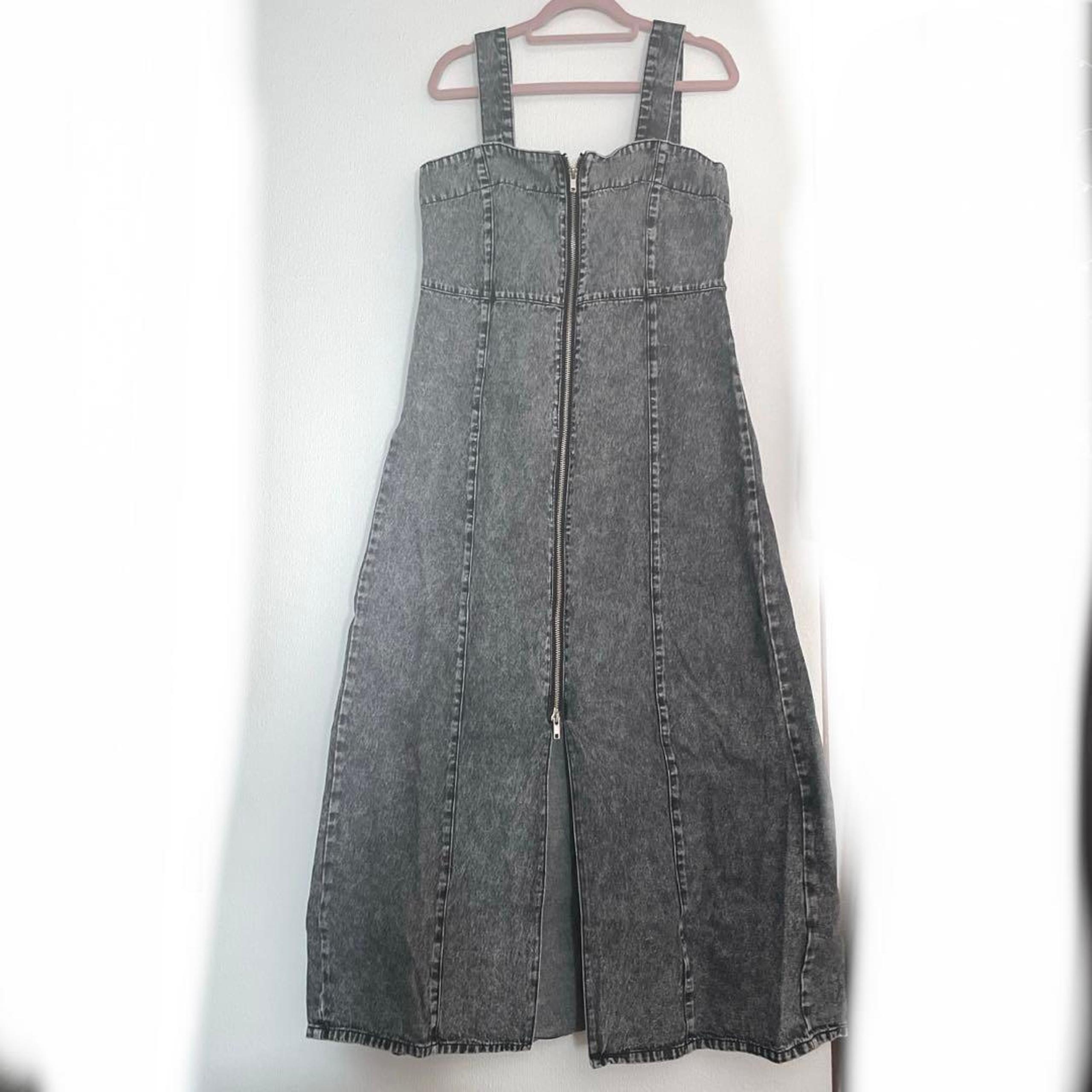 Denim dress, gray