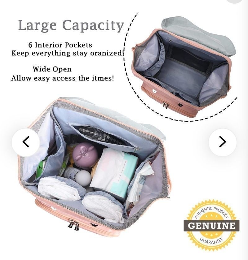 Diaper Bag Backpack Mommy Bag With Temperature